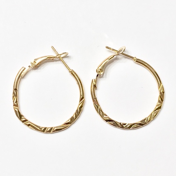 Textured Hoop Earrings